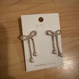 J. Crew Bow Drop Earrings